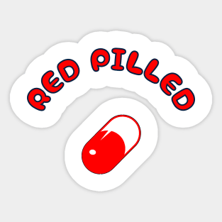 RED PILLED Sticker